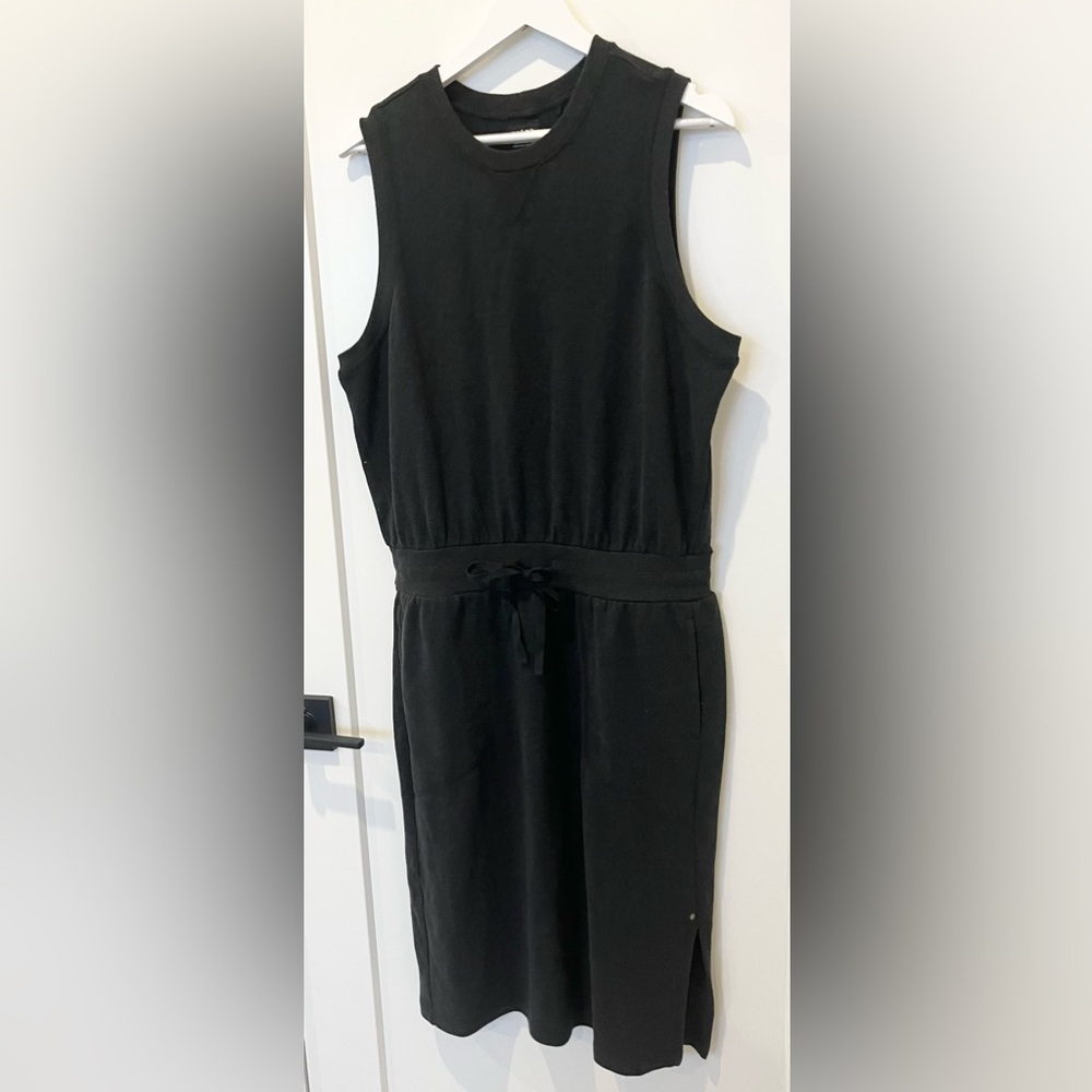 PRANA Cozy Up Beach Hopper Blouson Dress Dark Gray Women’s Size L - Picture 3 of 10